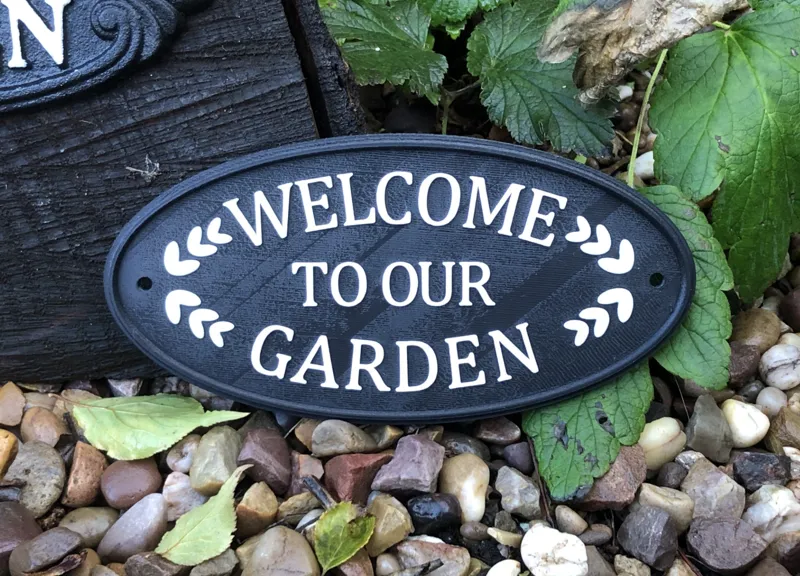 Garden Welcome Sign