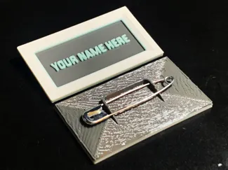 Customizable Name Badge