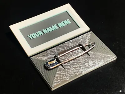 Customizable Name Badge