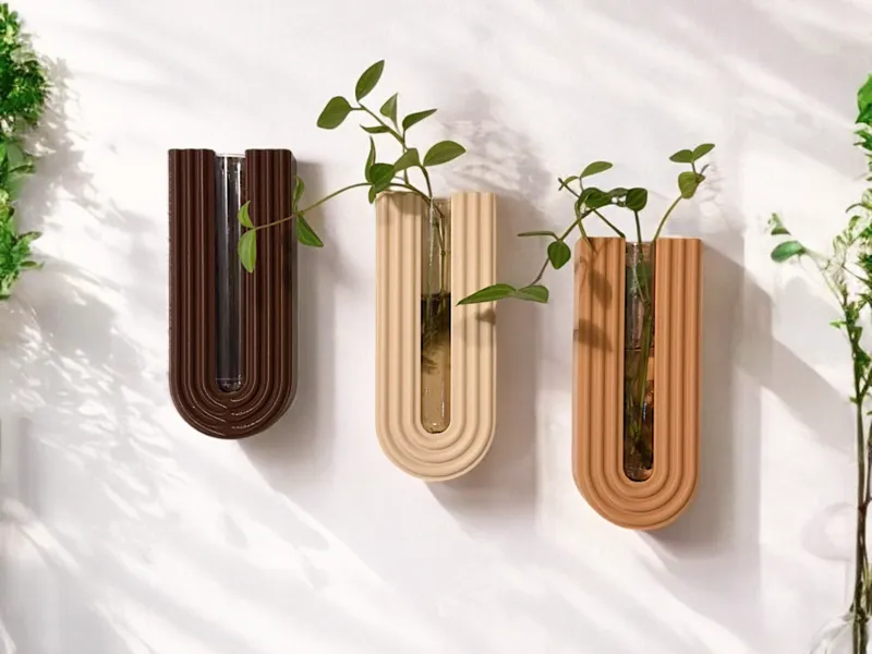 Magnetic Wall Plant Tube Holder for propagation