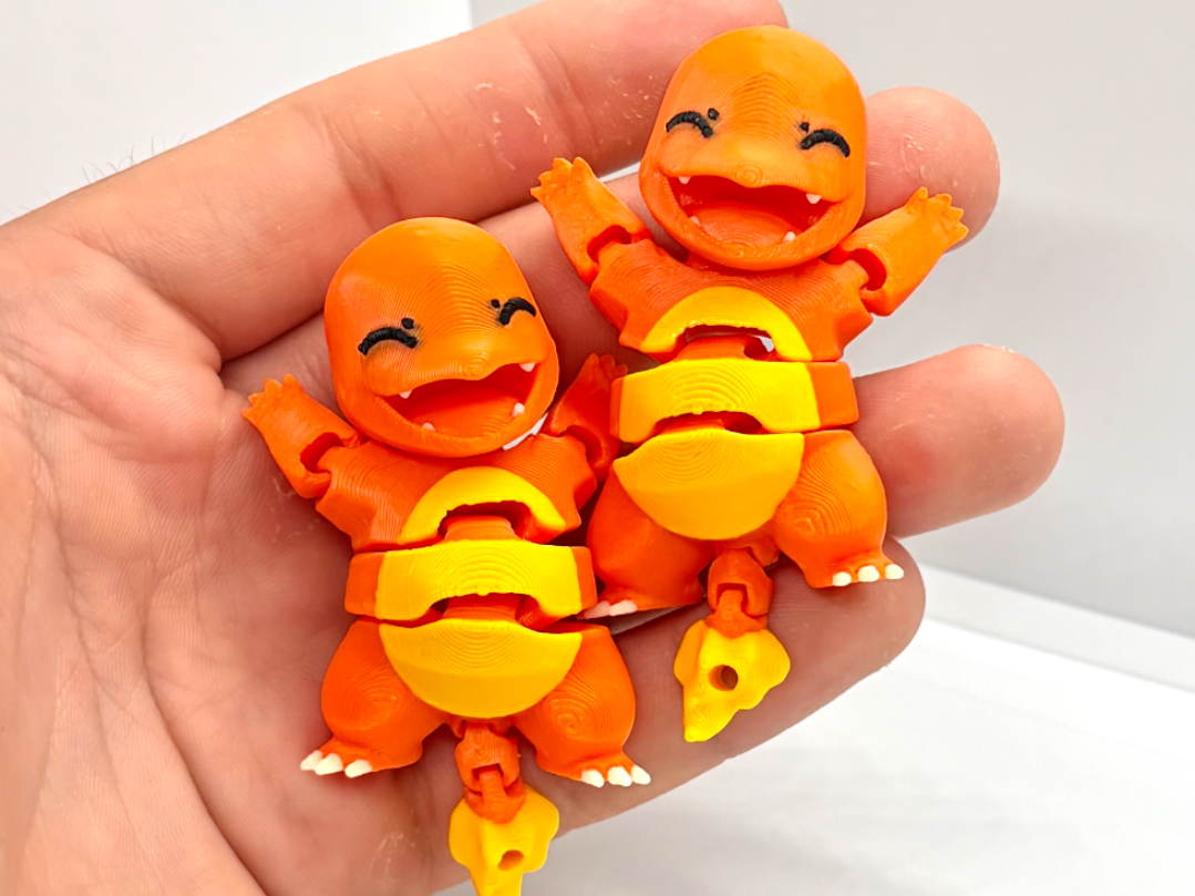Pokemon Charmander Flexy - Articulated Keychain