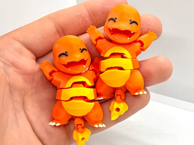 Pokemon Charmander Flexy - Articulated Keychain
