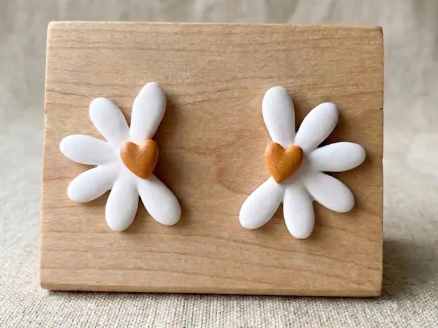 Half-Daisy Earrings