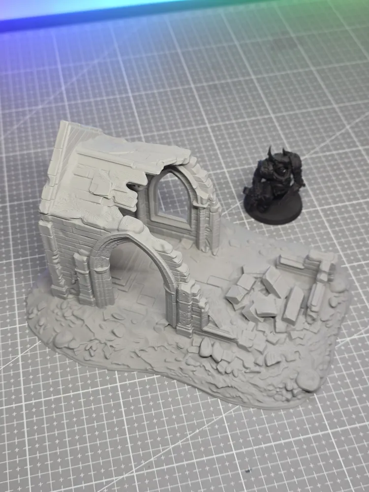 Ruined Arch Church - Grimdark Wargame Terrain - Free 3D Print Model ...