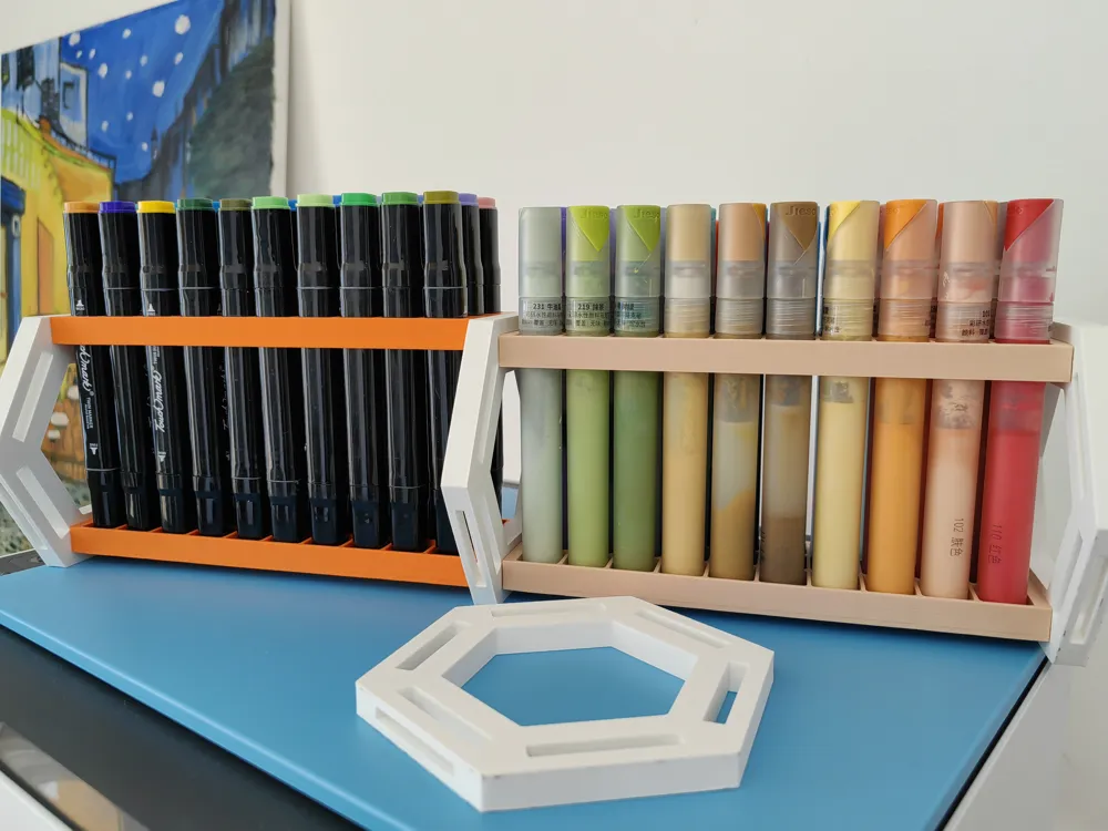 Versatile combination marker storage rack by yellowbird MakerWorld ...