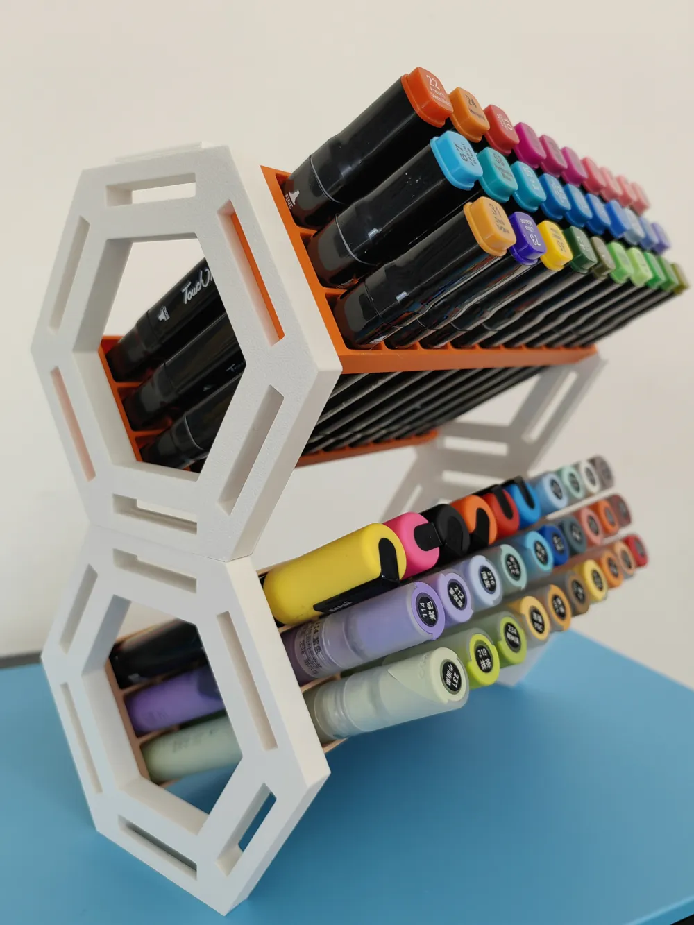 Versatile combination marker storage rack by yellowbird MakerWorld ...