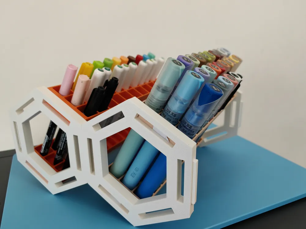 Versatile combination marker storage rack by yellowbird MakerWorld ...