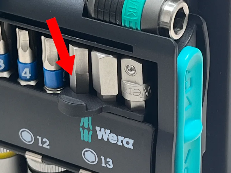 Thumbknob for Wera Toolcheck plus 1 Bitholder