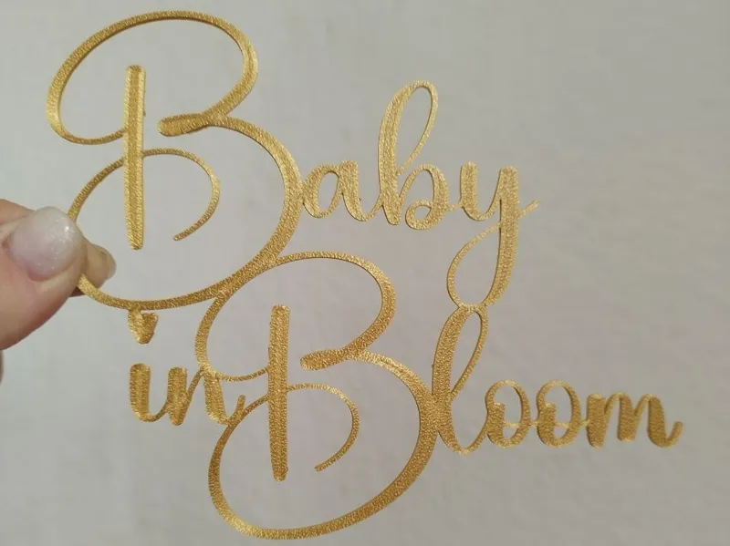 Baby in Bloom Cake Topper / Tortentopper