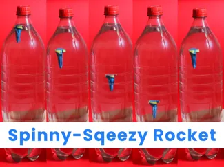 Spinning rocket diver fidget