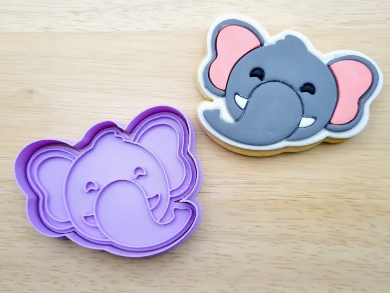 Elephant Face Cookie Cutter Cute Animal Baking