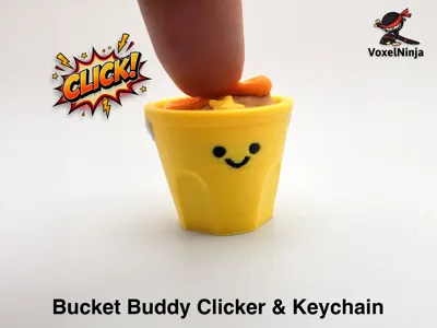 Bucket Buddy Sand Bucket Clicker & Keychain