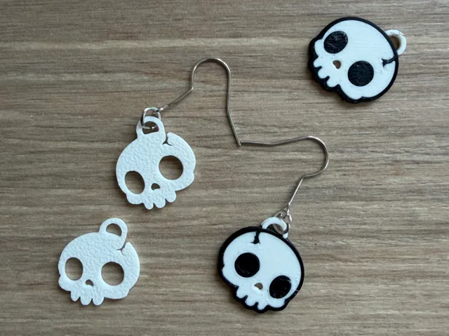 Boucles d'Oreilles tête de mort