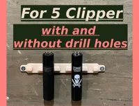 2 plates for 5 Clipper - with and without drill holes