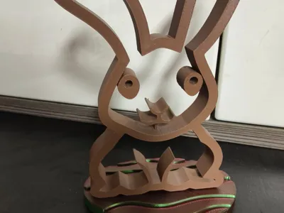 Easter bunny on an easter egg <3