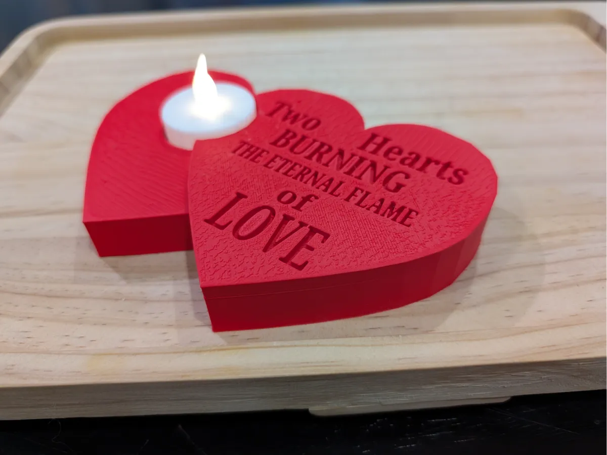 Bougeoir « flamme éternelle de l'amour »