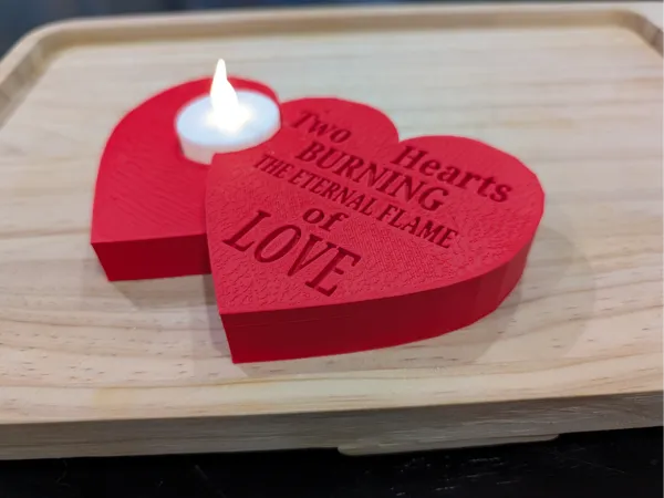 Bougeoir « flamme éternelle de l'amour »