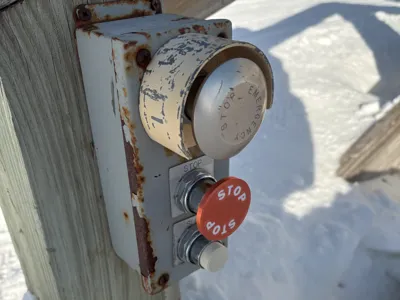 Sky Trac Stop Button