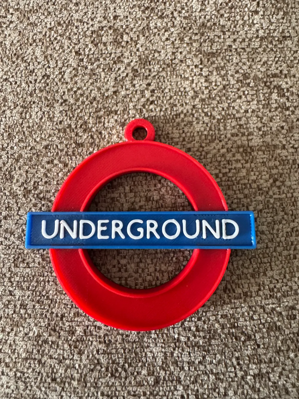 Underground Rundel London Underground Roundel Tree Decoration by Ric Standen - MakerWorld