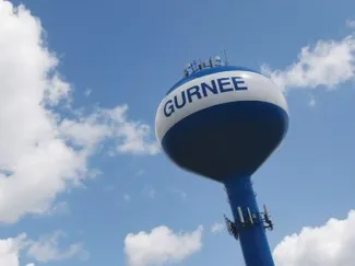 Gurnee water tower