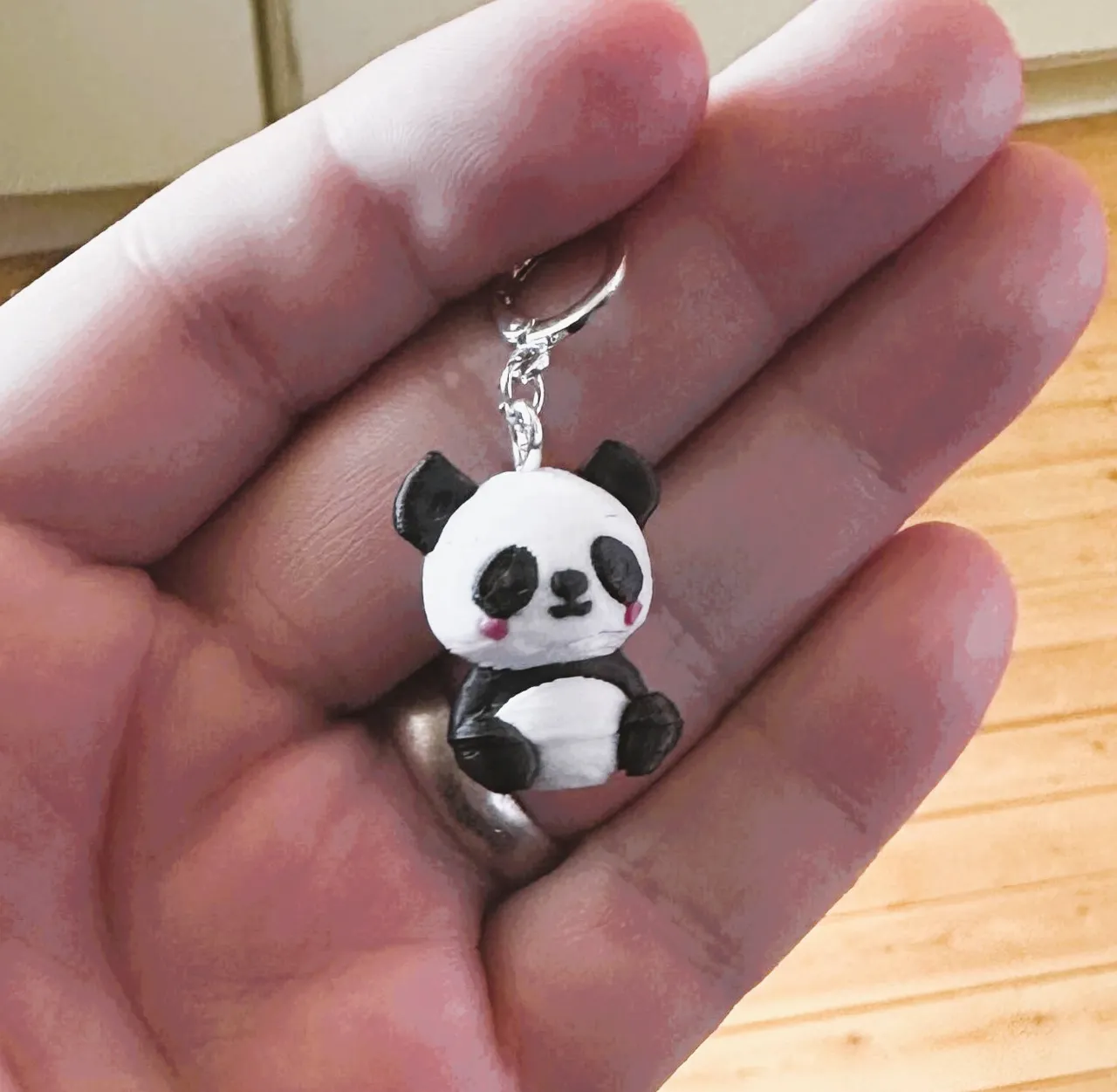 Panda örhänge view 2