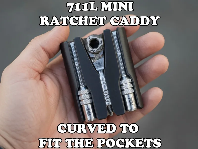 711L Mini Ratchet Curved Tool Caddy Bit Storage