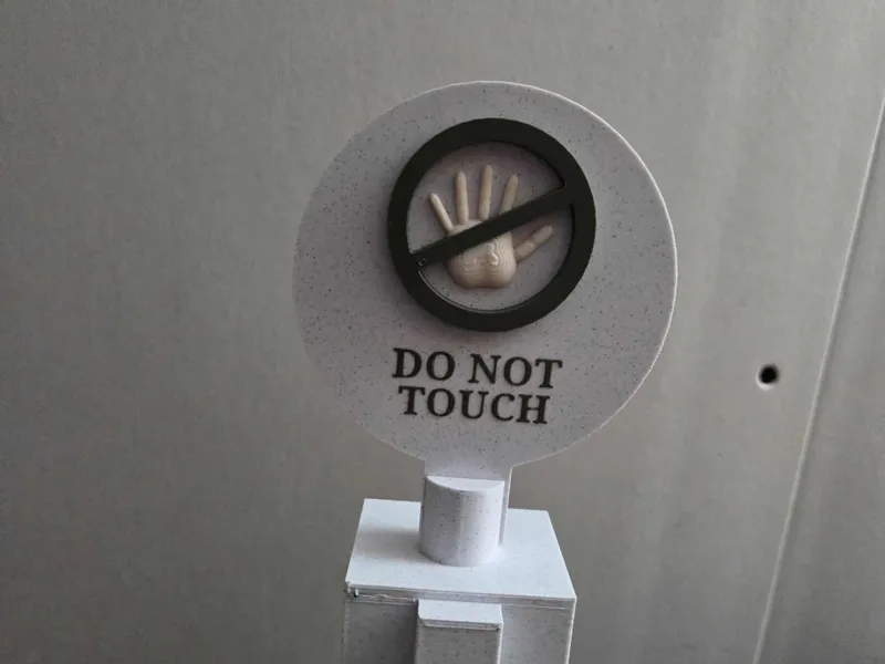 A1 Mini Do Not Touch Sign