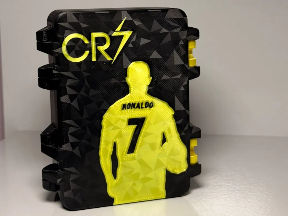 CR7 World Cup Sticker Box - Free 3D Print Model - MakerWorld