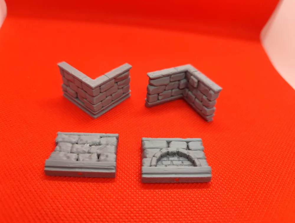 HQ Walls - Set 6 - Free 3D Print Model - MakerWorld