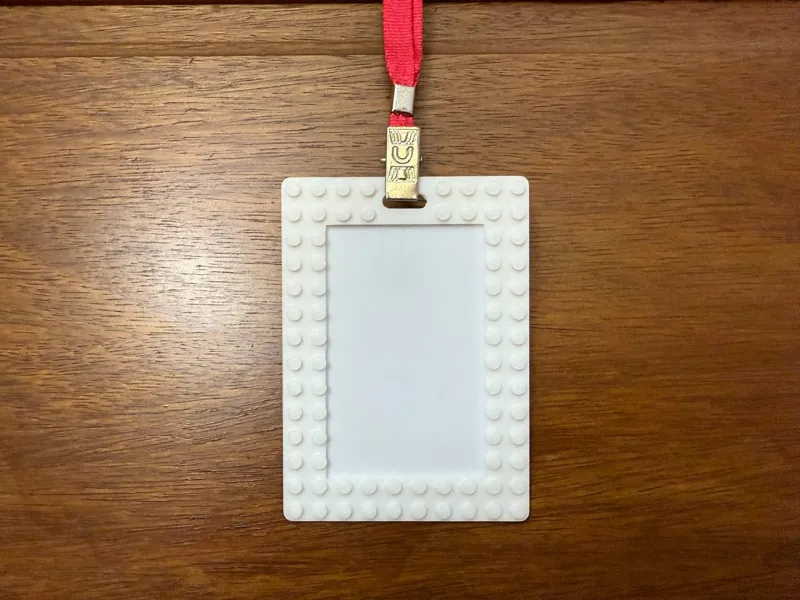 Brick-Style ID Card Holder