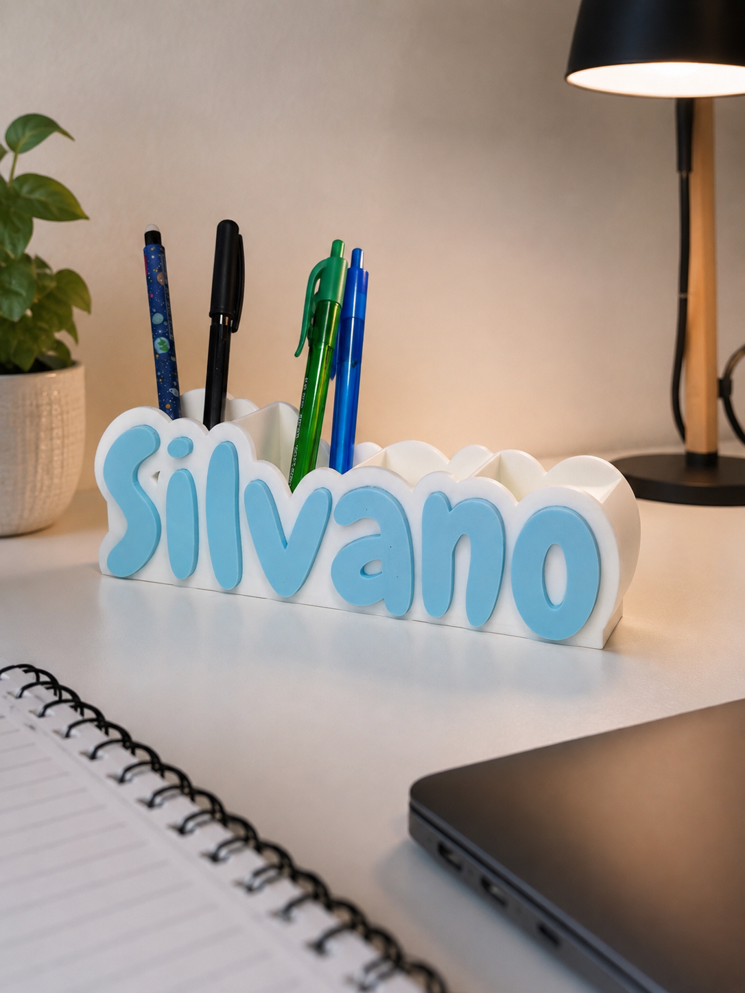 Personalized Name Desk Organizer Pencil Organizer - 1