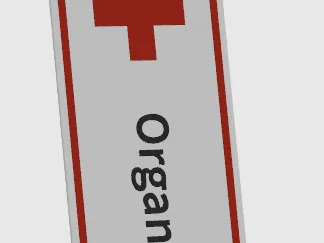 Organ Donor Keychain