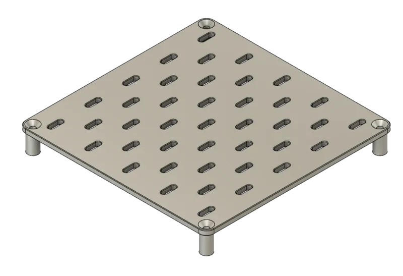 Ikea Skadis Panel w/ 20mm Standoffs