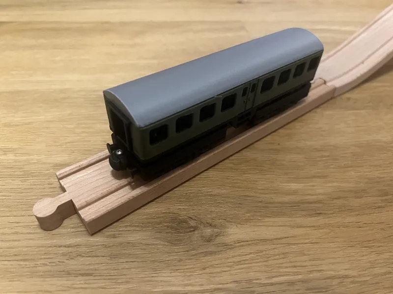 Wooden railway passenger car - Brio compatible