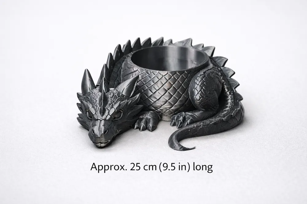 Regalo da collezione con ornamento decorativo per vaso di fiori con drago fatto a mano