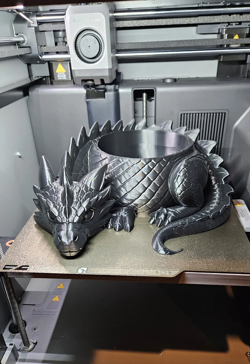 Regalo da collezione con ornamento decorativo per vaso di fiori con drago fatto a mano