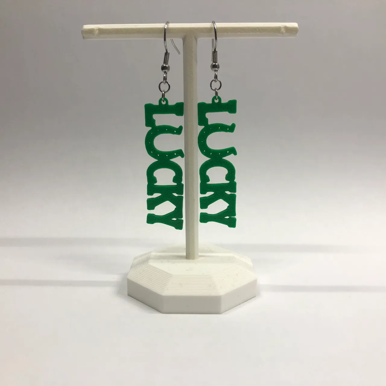 Lucky earrings St Patrick's Day no AMS 0.4 mm view 3