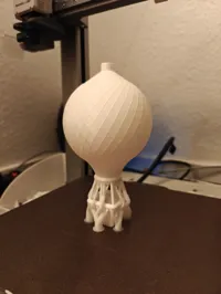 all-in-one balloon, fuzzy skin, painted supports