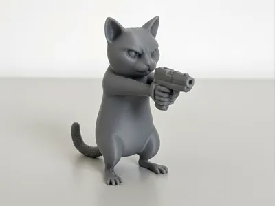 Cat gangster buddy