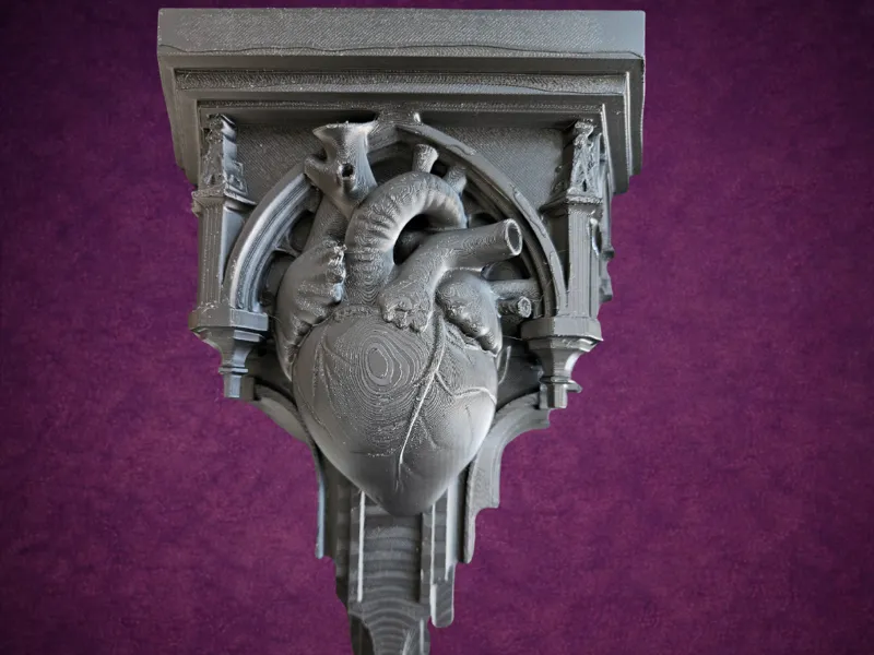 Anatomical Heart Gothic Corbel Weird Decor