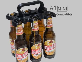 Beer Bottle Holder /  Carrier cut for A1 mini