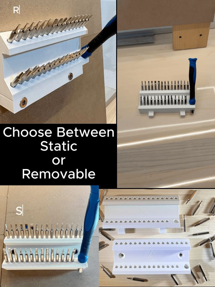 Mini Bit Holder -Static or Removable-