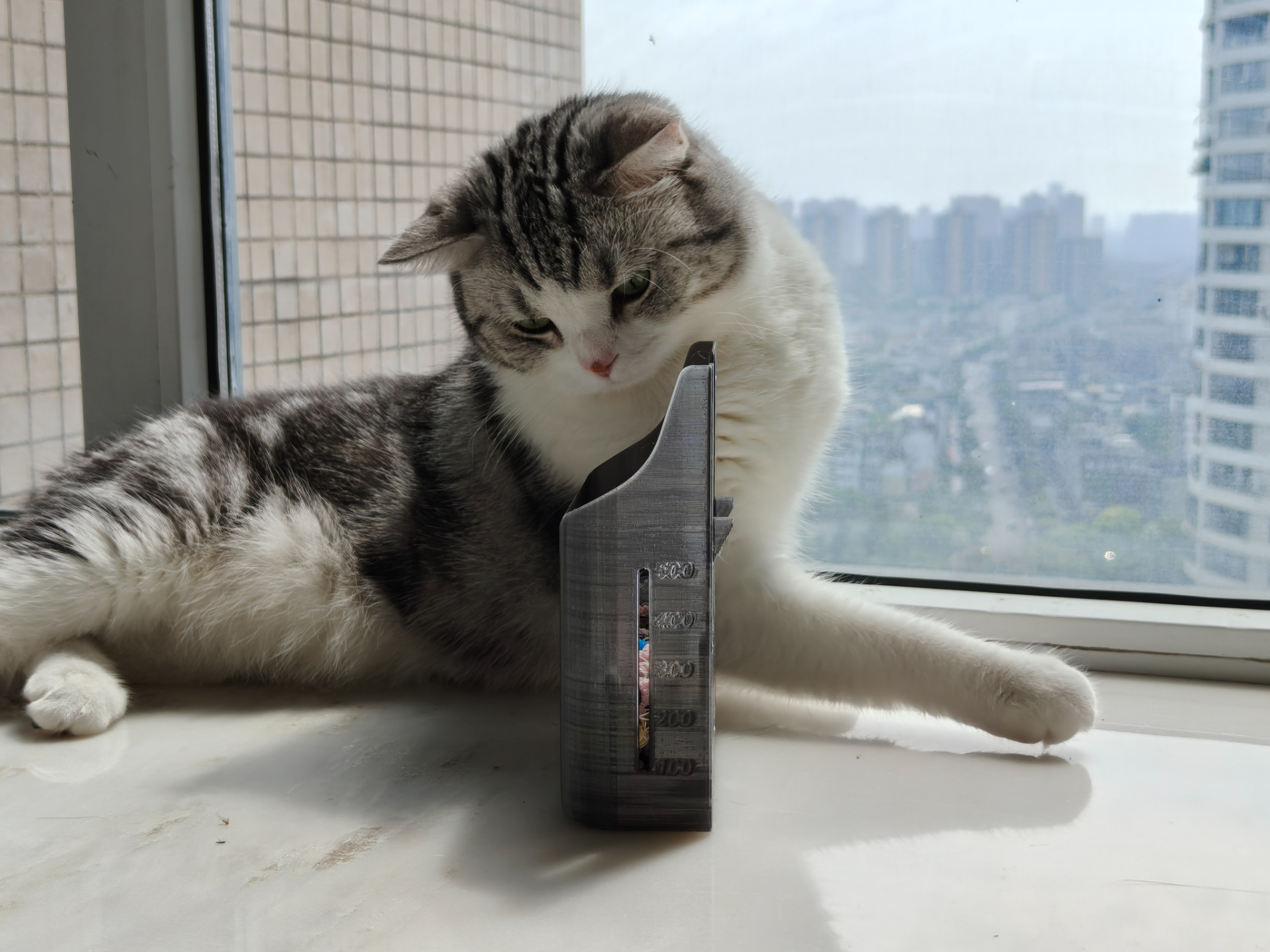 能实时查看竹屎数量的竹屎盒