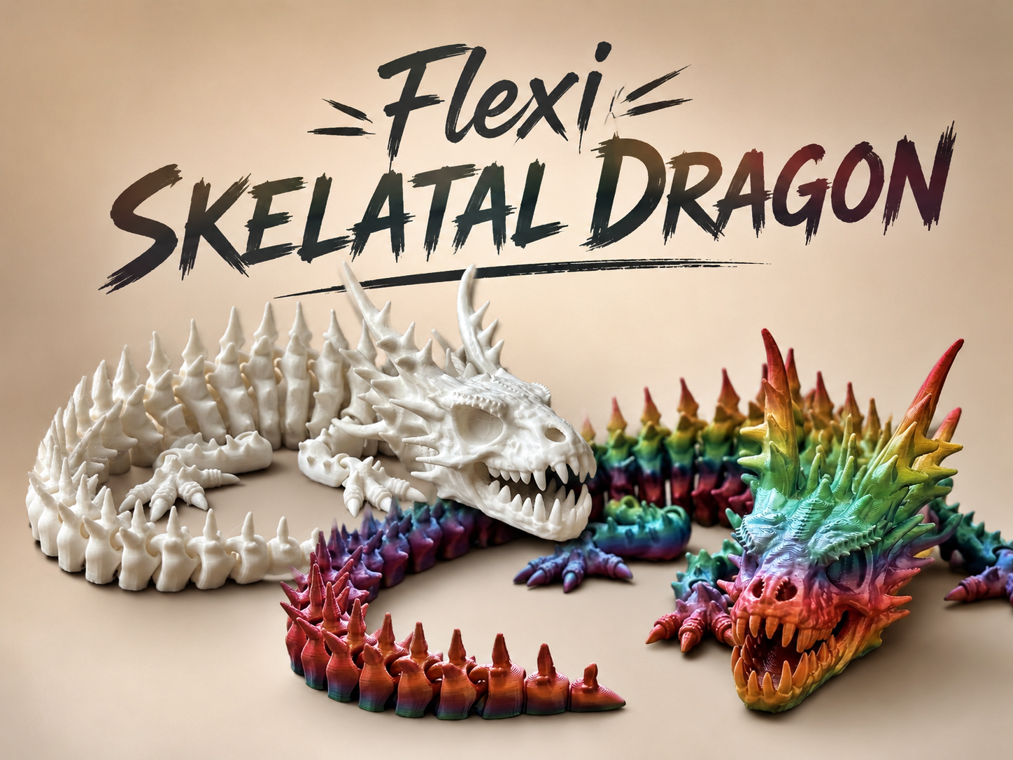 Flexi Skeletal Dragon – Articulated Dragon Toy