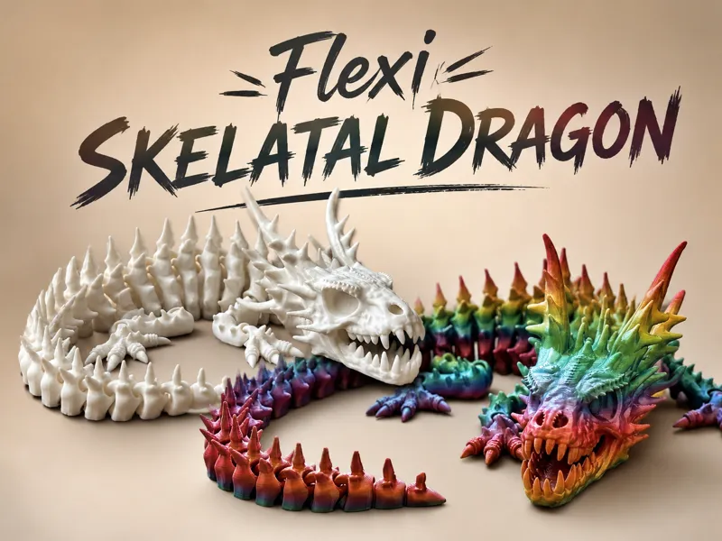 Flexi Skeletal Dragon – Articulated Dragon Toy