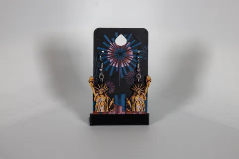 Statue of Liberty - Independence Day Earrings view 4