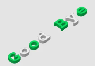 Small Good Bye Sign - Free 3D Print Model - MakerWorld