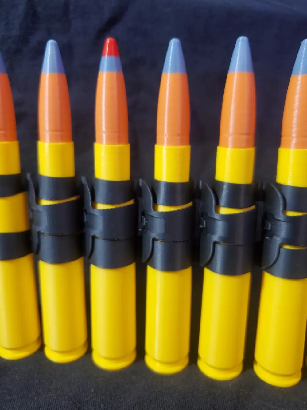 Realistic .50 Caliber Ammo Belt - Free 3D Print Model - MakerWorld