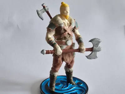 DnD, DSA, warrior Viking Thorwal figure