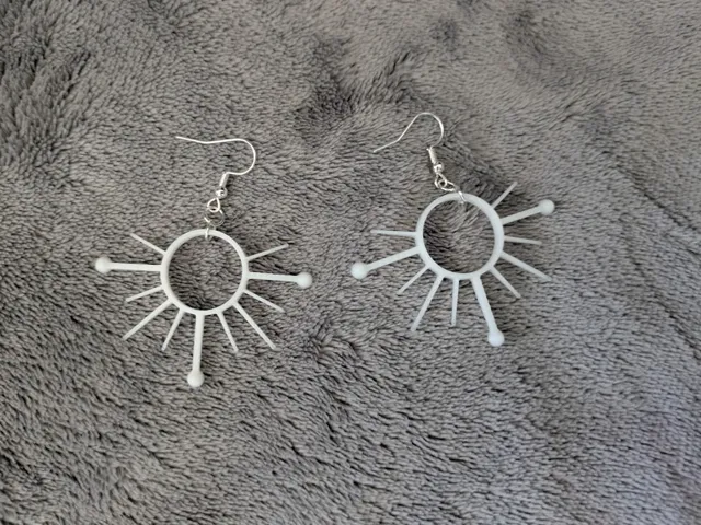 Weiss Schnee Hair Pin Style Earrings from RWBY